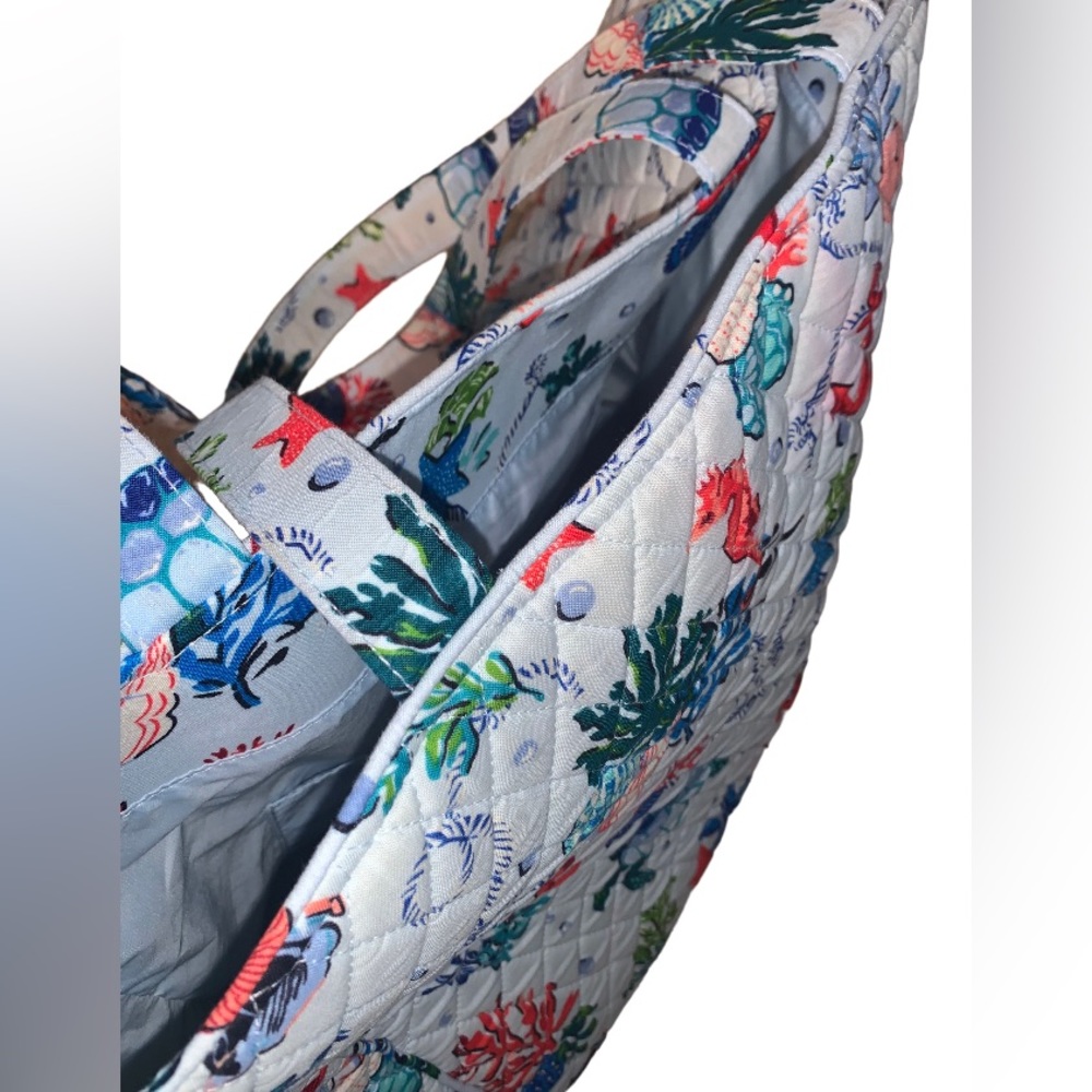 VERA BRADLEY sealife NAUTICAL beach theme Antilles tote bag - Picture 6 of 15
